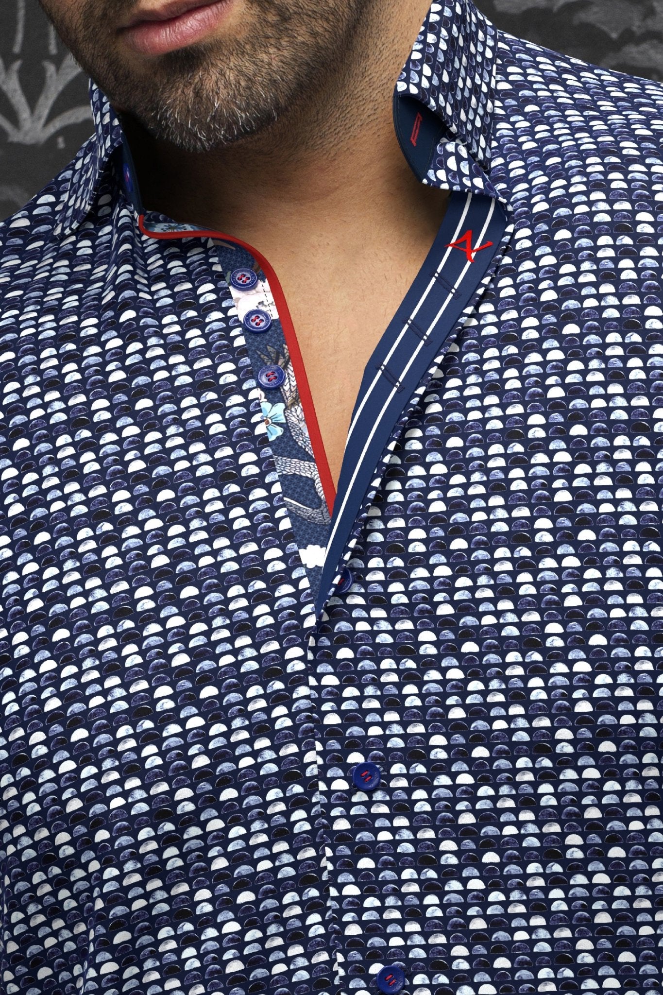 camisa | ESCALA, Navy White - AU NOIR