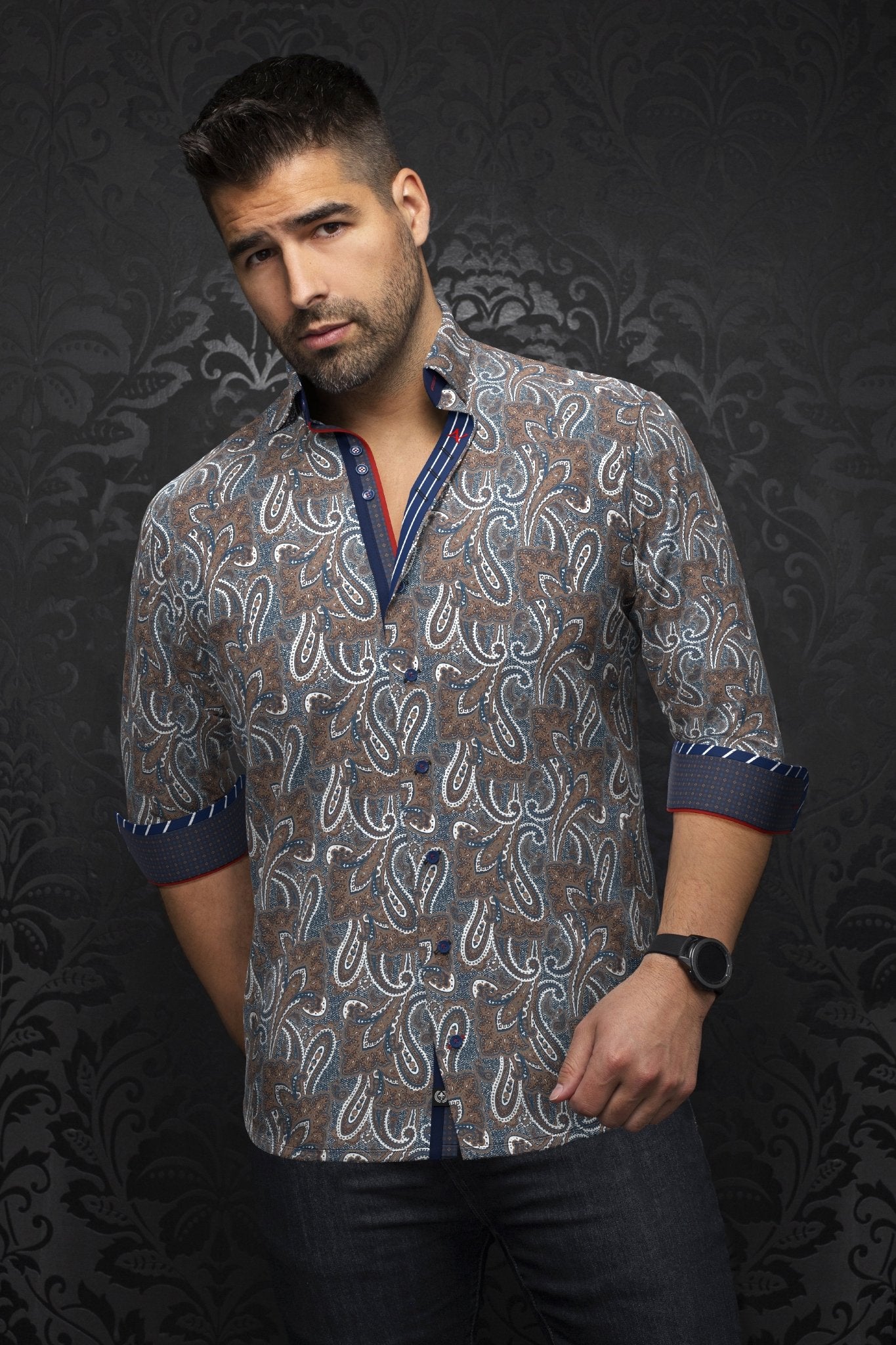 camisa | JOLIOT, Tabaco blanco - AU NOIR