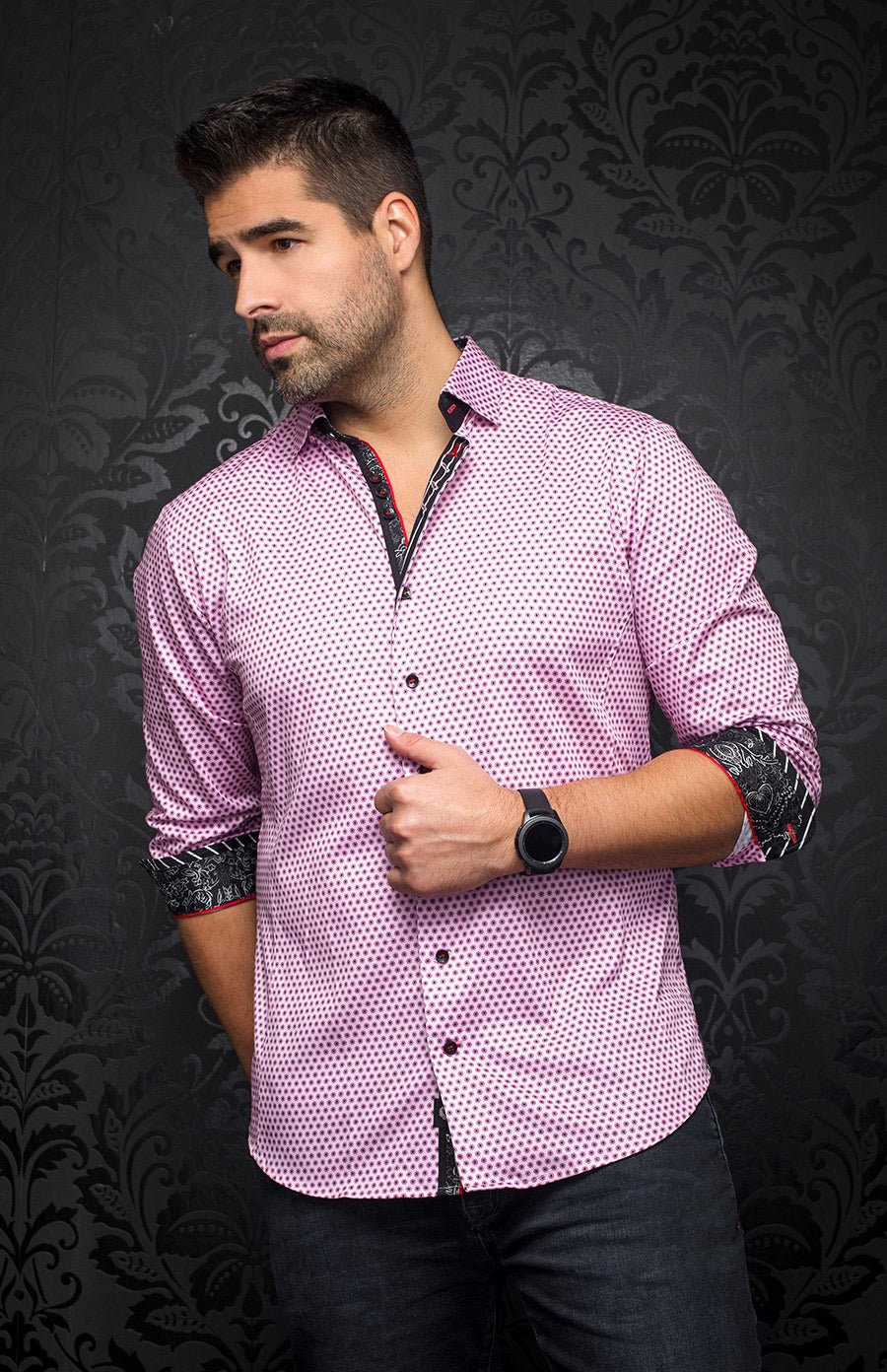 Camisa - KNOX, Blanco rosa - AU NOIR