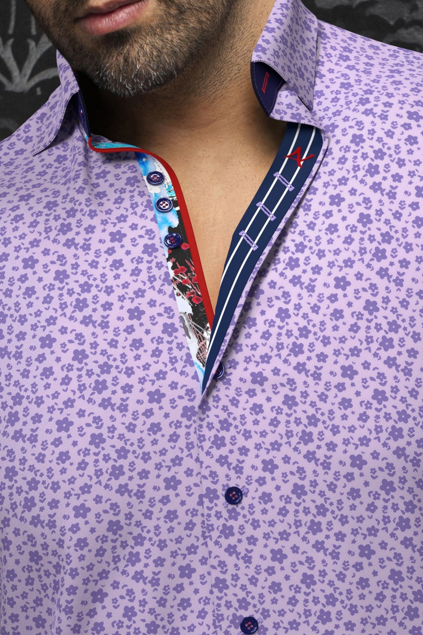 camisa | MINORI, Lavanda - AU NOIR