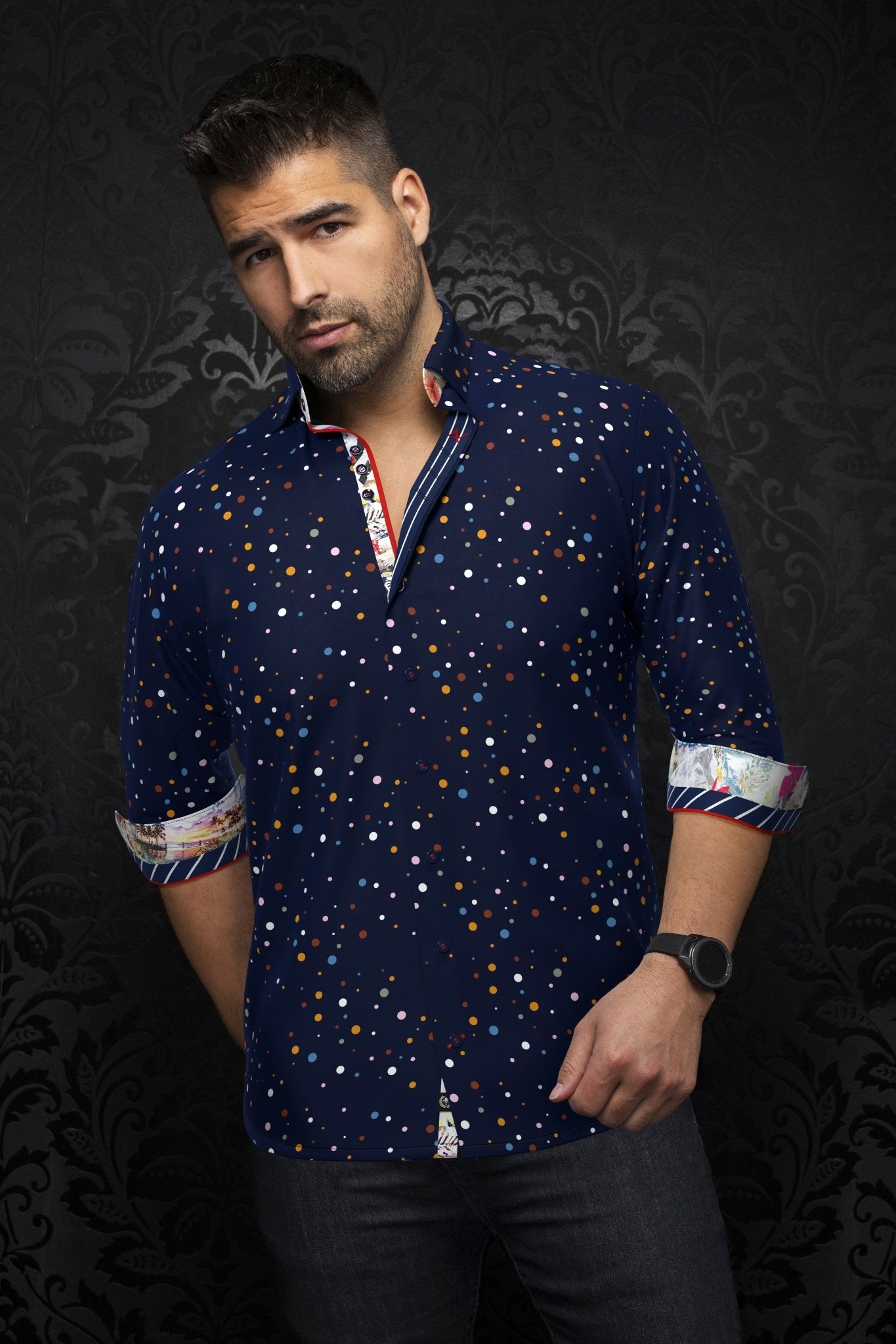 camisa | ORION, Navy - AU NOIR