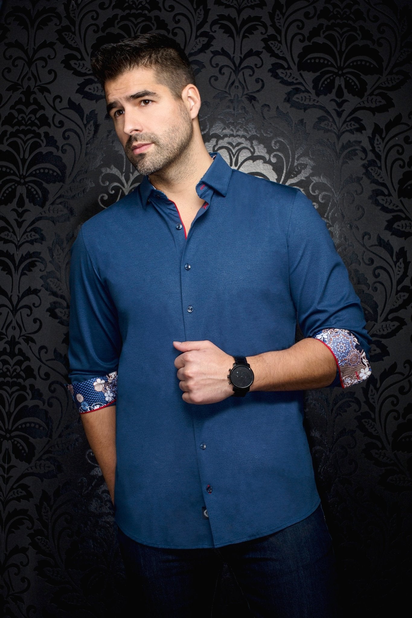 camisa | ROSMARINO, Indigo - AU NOIR