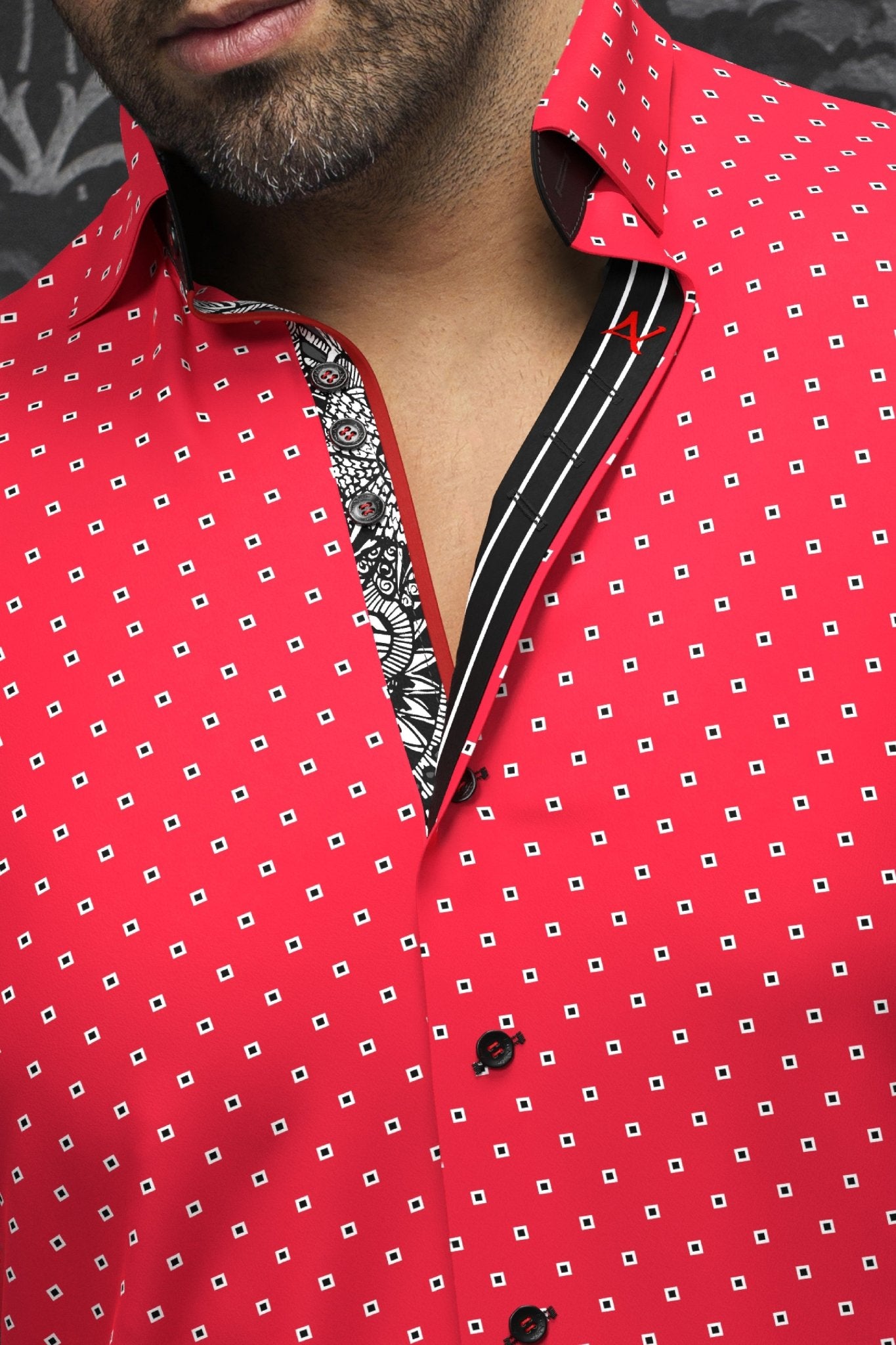 camisa | SANTANA, Rojo - AU NOIR