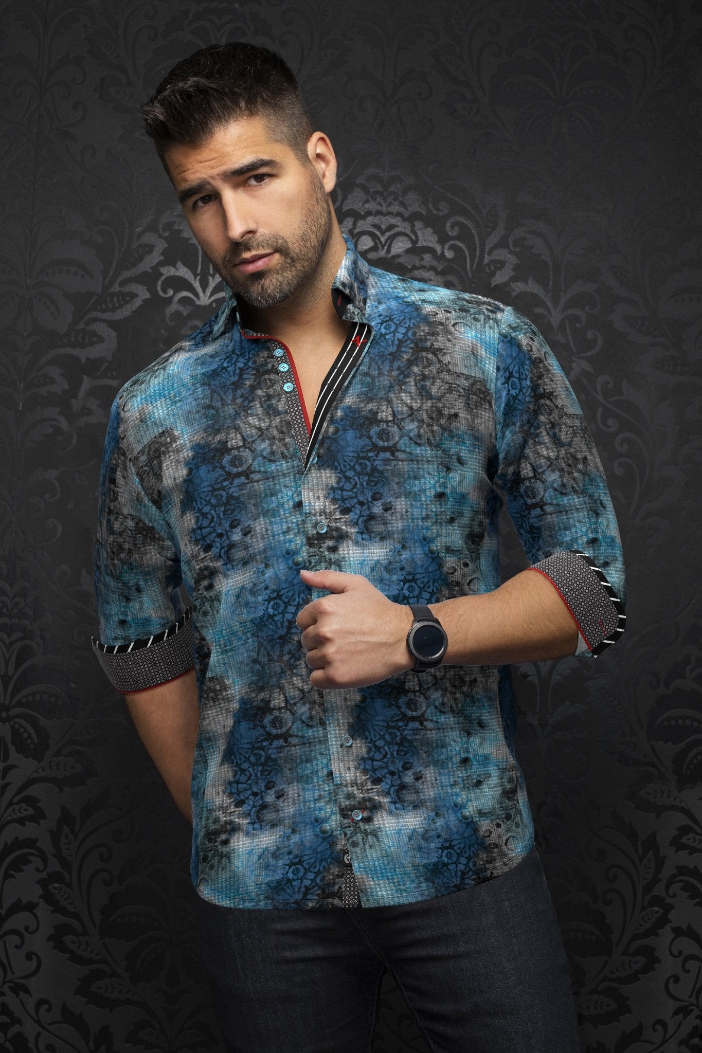 camisa | SHIBORI, Negro Real - AU NOIR