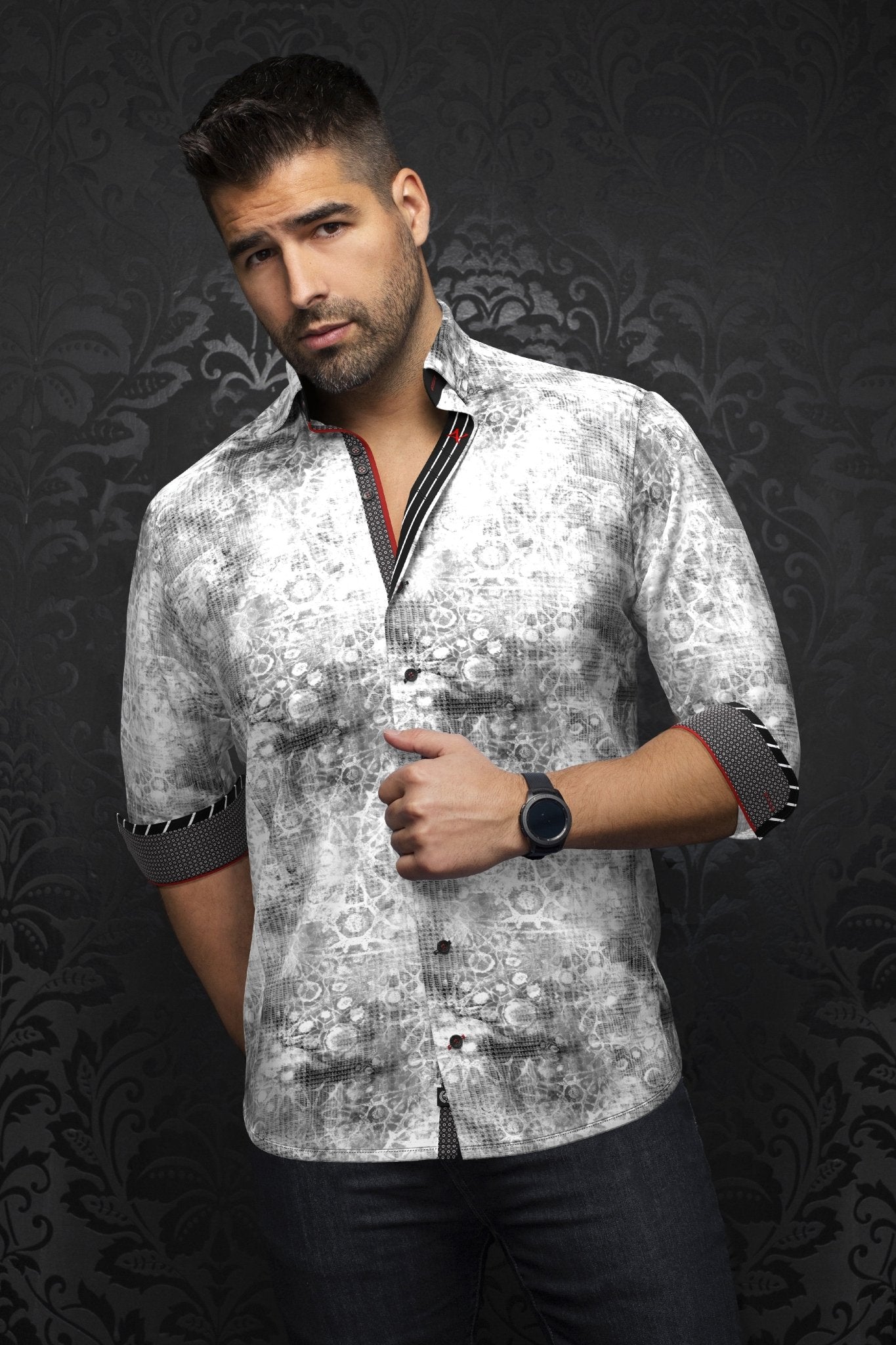 camisa | SHIBORI, Blanco - AU NOIR