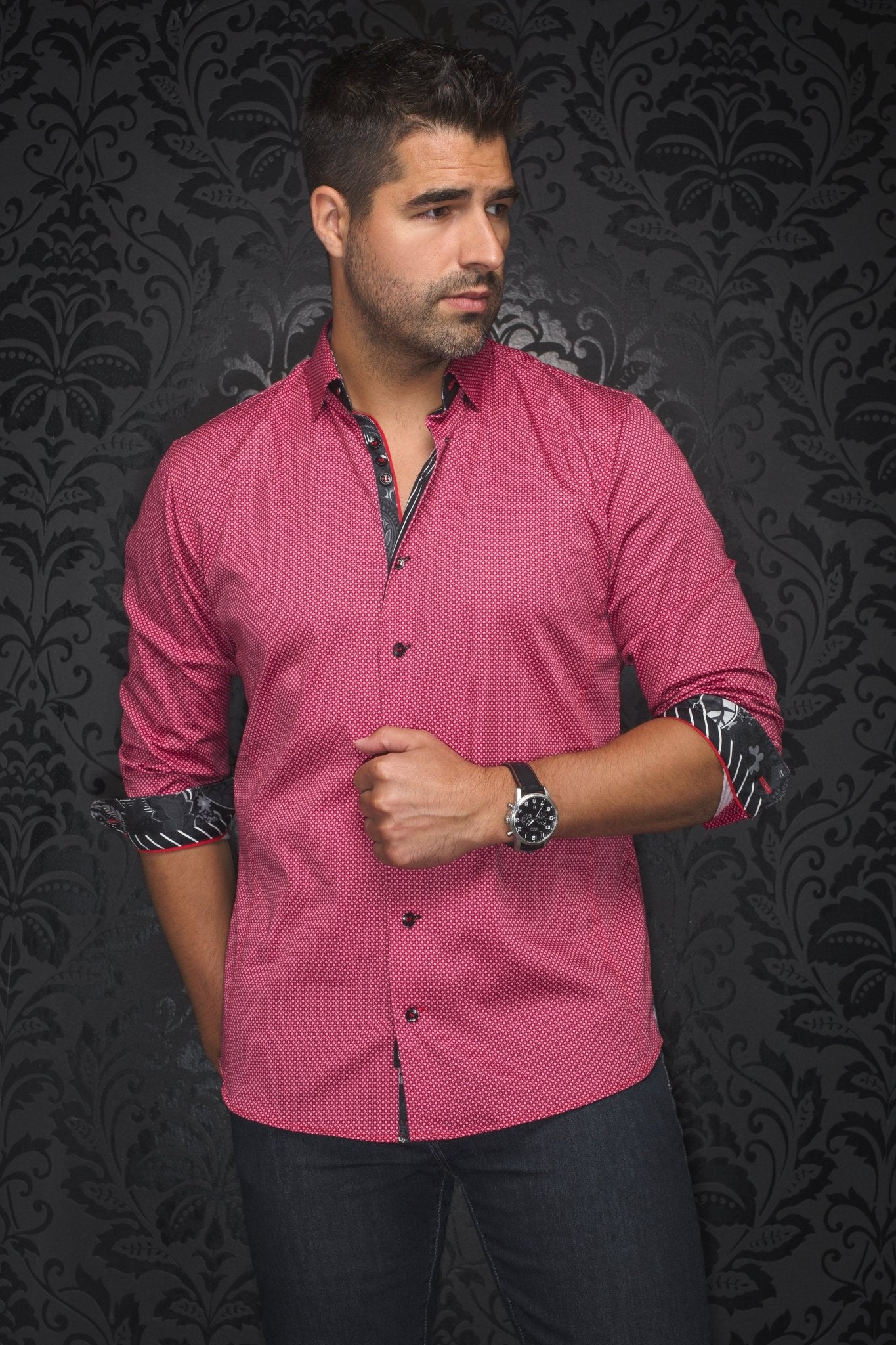 camisa | SOSA, Rojo - AU NOIR