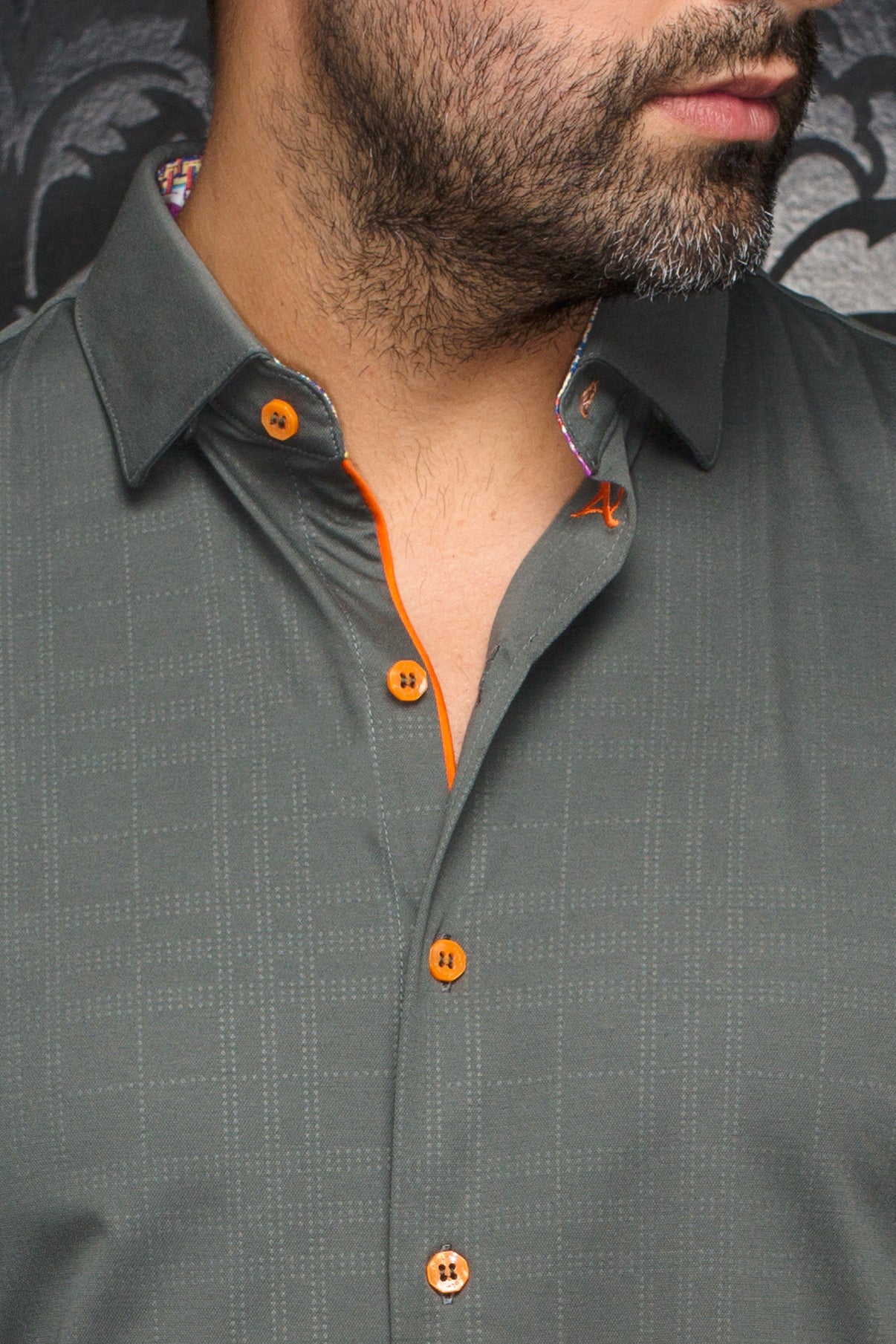 camisa | VARENNA, Olive - AU NOIR