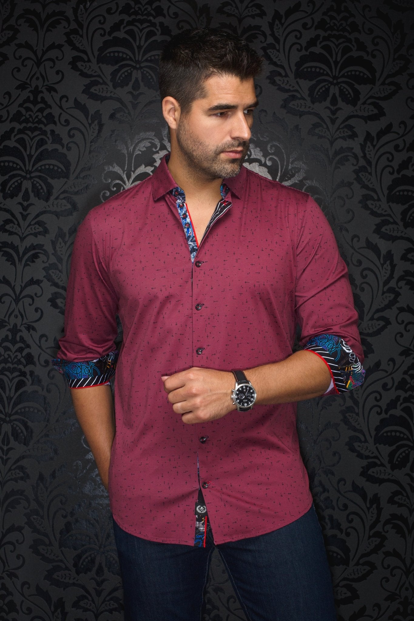 camisa | WALLACE, Red - AU NOIR