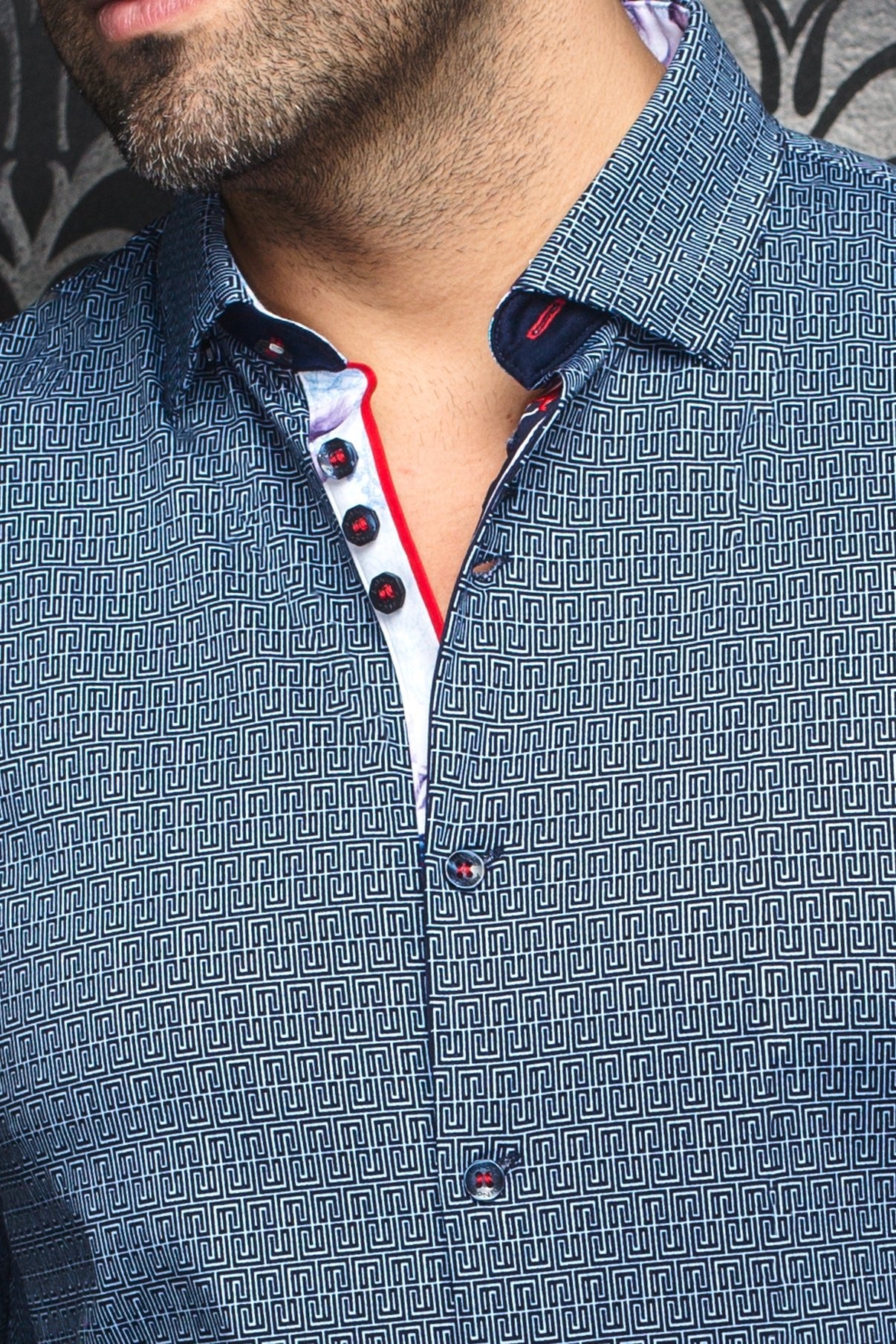 camisa | ZIONI, Azul marino - AU NOIR