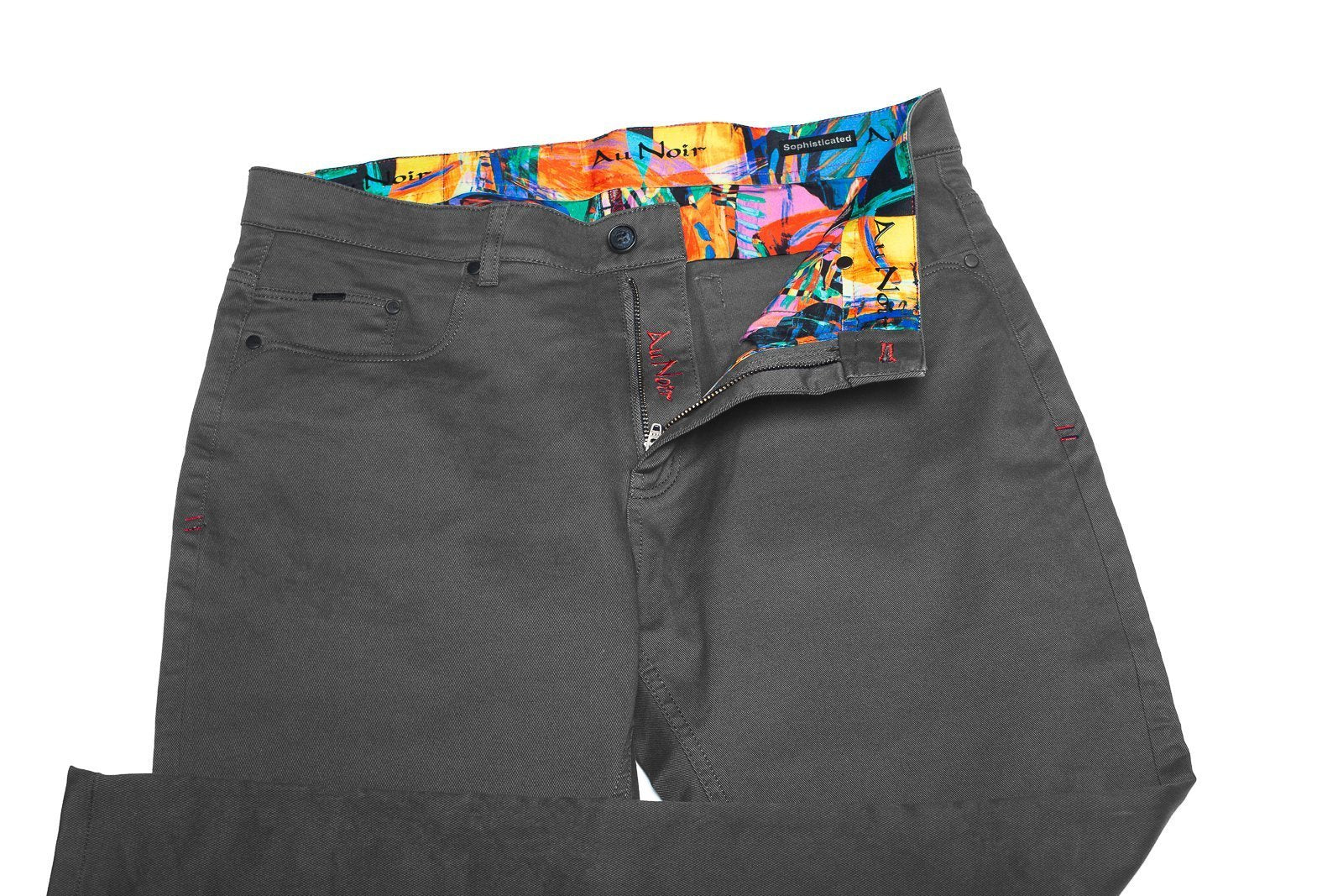 Pantalón elástico de vestir - Gris Signum - AU NOIR