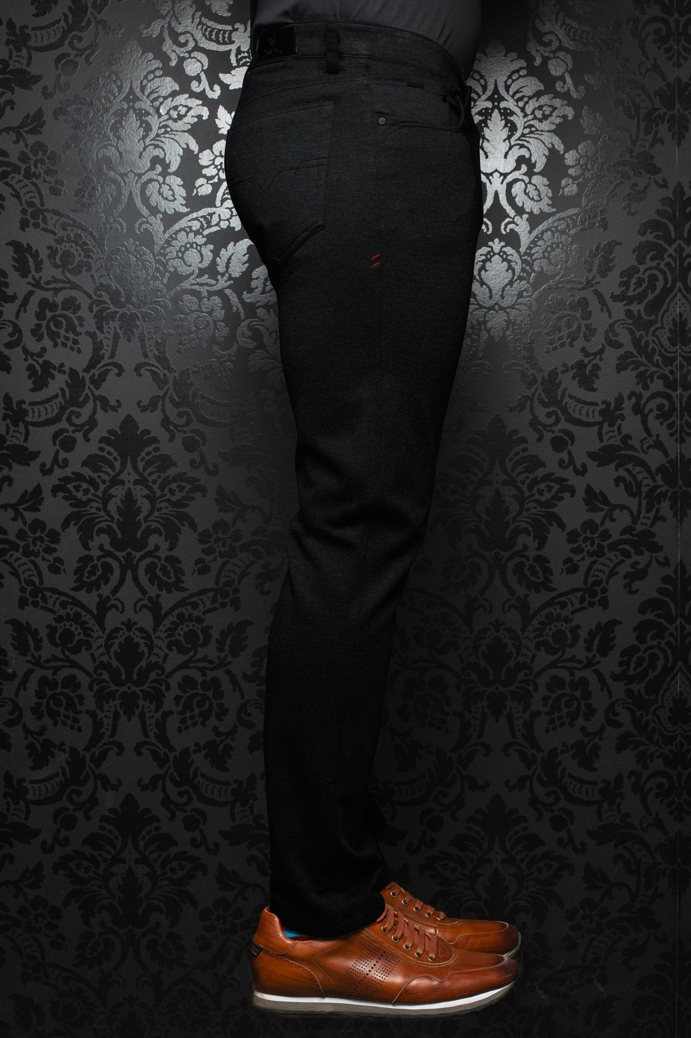 Pantalón elástico de vestir - Winchester Negro - AUNOIR