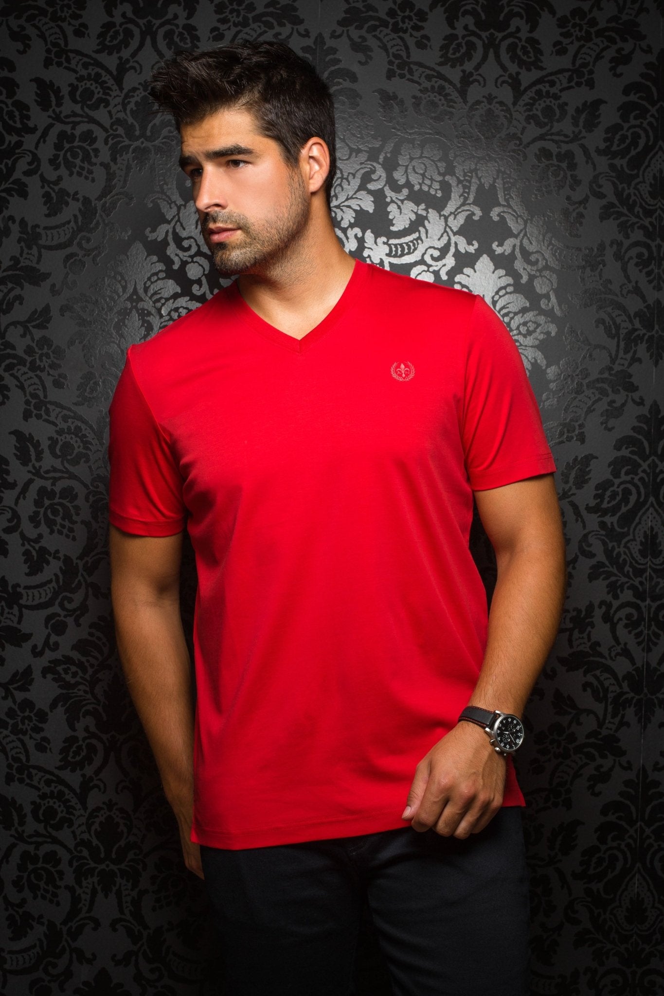 Camiseta MICHAEL-V, rojo - AU NOIR